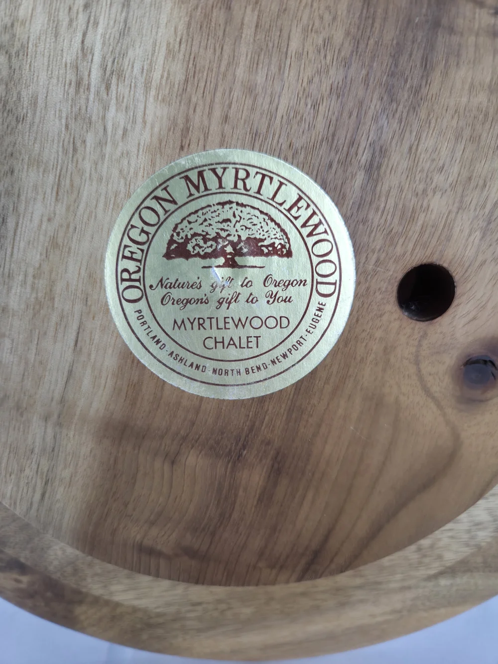Myrtlewood from Oregon... Lazy Susan 13.5